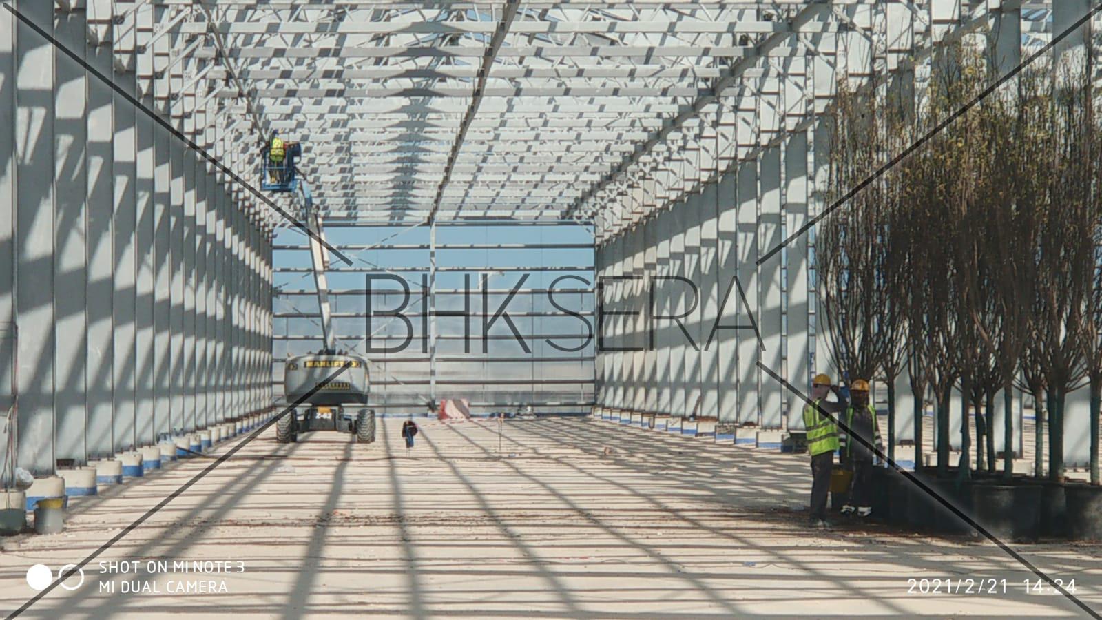 Modern Greenhouse Installation Project in Qatar BHK Greenhouse